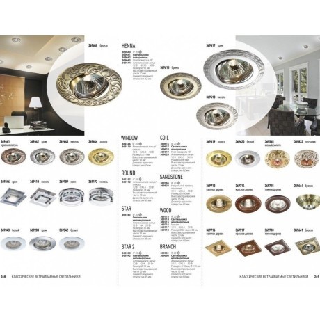 Встраиваемый светильник Novotech 369643 HENNA под лампу 1xGU5.3 50W