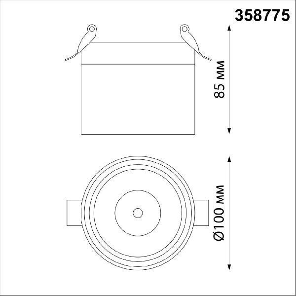 Встраиваемый светильник Novotech 358775 GRODA светодиодный LED 15W