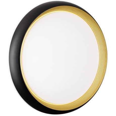 Cетильник LED 48Вт 4000К D380 IP43 Sonex TOFIQ BLACK 7651/DL