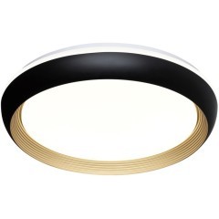 Cетильник LED 48Вт 4000К D380 IP43 Sonex TOFIQ BLACK 7651/DL