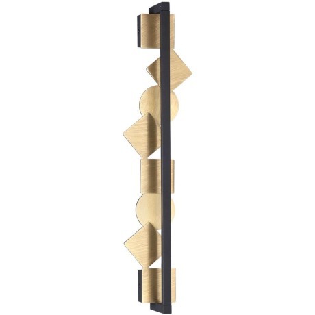 6691/12WL HIGHTECH ODL25 Настенный светильник черный/.бронза браширов./металл/акрил поворотный на 360° IP20 LED 12W 3000K 220V GEOS