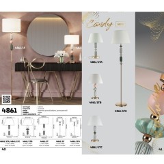 Торшер с выключателем Candy 4861/1F