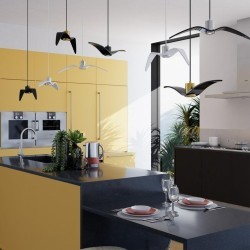 Подвесной светильник с 1 плафоном Odeon Light 4904/1C Birds под лампу 1xGU10 1*5W