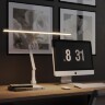 Novotech STUDI 359968 Белая настольная лампа с сенсорным диммером, повышенный индекс цветопередачи, порт зарядки USB Type A и Type-C, струбцина, датчик освещенности, LED 24Вт 4000K CRI98 1670Лм IP20 220V