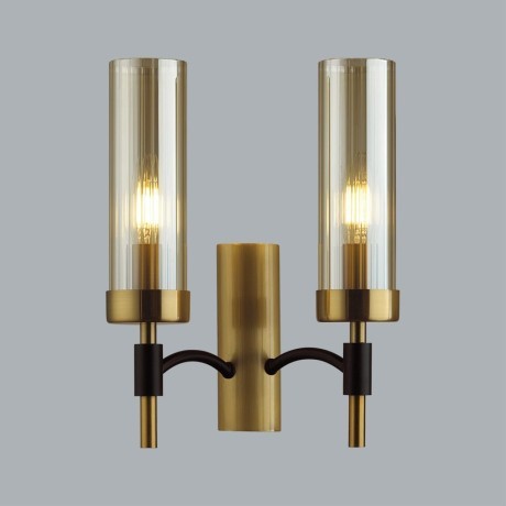 6538/2W CLASSI LN23 167 чёрный, латунь Бра E14 2*40W 220V SHARON