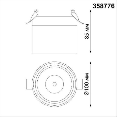 Встраиваемый светильник Novotech 358776 GRODA светодиодный LED 15W