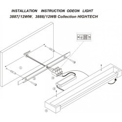 Уличный настенный светильник Odeon Light 3887/12W ARNO IP44 светодиодный LED 12W