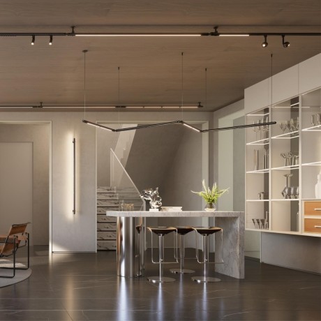 359365 Светодиодный модульный трековый светильник SMART (TUYA, Алиса, Bluetooth, Wi-Fi) Novotech Glat CRI90+ 3000-6000К 2400Лм 110° 30W