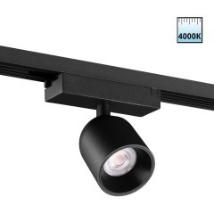 359808 Черный светодиодный однофазный трехжильный трековый светильник 10Вт 882Лм 4000К 32° CRI≥90 180-265V IP20 Novotech SOLETTE