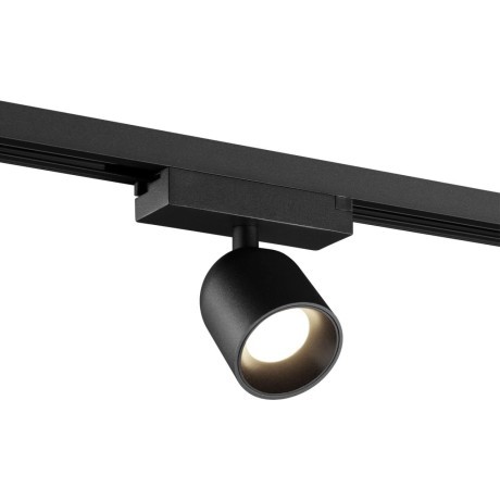 359808 Черный светодиодный однофазный трехжильный трековый светильник 10Вт 882Лм 4000К 32° CRI≥90 180-265V IP20 Novotech SOLETTE