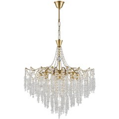 8243/8 CLASSI LN25 латунь металл/хрусталь Люстра подвесная E14 8*40W 220V KRISTINA