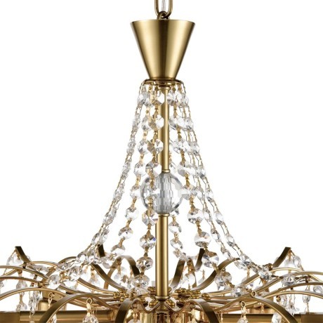 8243/8 CLASSI LN25 латунь металл/хрусталь Люстра подвесная E14 8*40W 220V KRISTINA