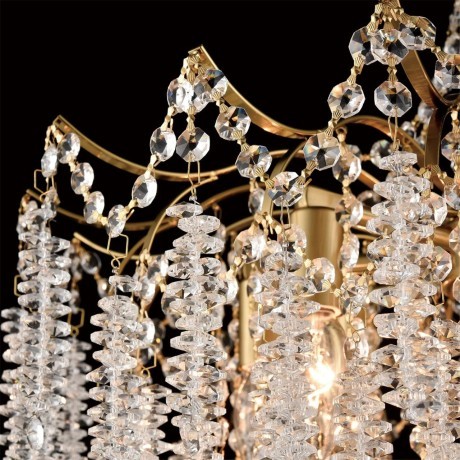 8243/8 CLASSI LN25 латунь металл/хрусталь Люстра подвесная E14 8*40W 220V KRISTINA