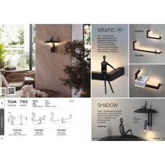 7153/10WL Настенный светодиодный светильник-полка с декор. съемным человечком 10Вт 800лм 3000K Odeon Light GRAFIC