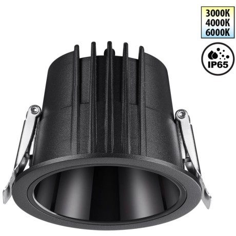 Светильник встраиваемый с переключателем цветовой температуры IP65 LED 10W 3000К\4000К\6000К Novotech LANG 359425