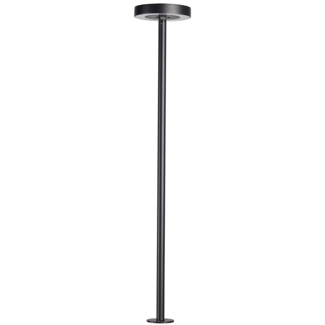 Odeon Light DISC 7189/6GLA Ландшафтный уличный светильник с поворотным плафоном из черного матового металла, возможность установки на колышек в землю, IP65 LED 6Вт 3000K CRI80 110° 220В