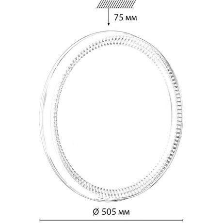 Настенно-потолочный светильник СОНЕКС Sonex DEPAX 7643/EL