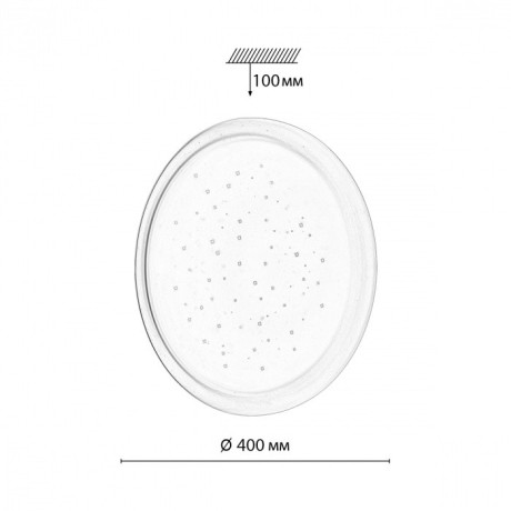 Светильник "звездное небо" LED 48Вт 3000/4000/6000К D400 IP43 Sonex CCT JOLLY 7774/DLN