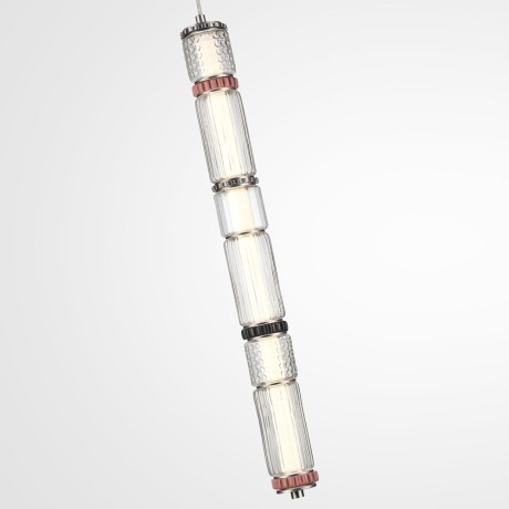 5456/18L Подвесной светодиодный светильник с металлом сатинированный никель, премиум серия, 18Вт 1745Лм 4000K CRI80 ODEON LIGHT Exclusive COLLIER