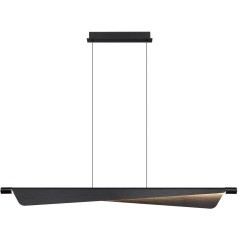 7017/24LA HIGHTECH Подвесной светильник c сенсорн. выкл (диммер яркости) металл/акрил черн. брашинг IP20 24W CRI 90 3000K 220V LINEA