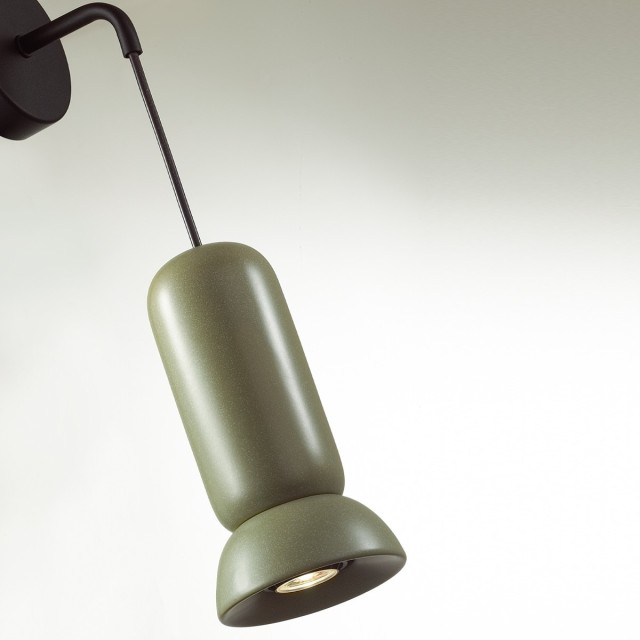5054/1WB PENDANT ODL24 315 черный/зеленый/металл/керамика Бра GU10 LED 4W KERAMA