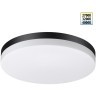 Novotech OPAL STREET 359731 Уличный круглый настенно-потолочный LED-светильник, 30/35/40Вт, макс. 3870Лм, CCT перекл. цветовой температуры внутри корпуса 2700/3200/4000К, угол 120°, CRI90, 180-265В, IP65, черный поликарбонат, диаметр 324 мм, высота 45 мм