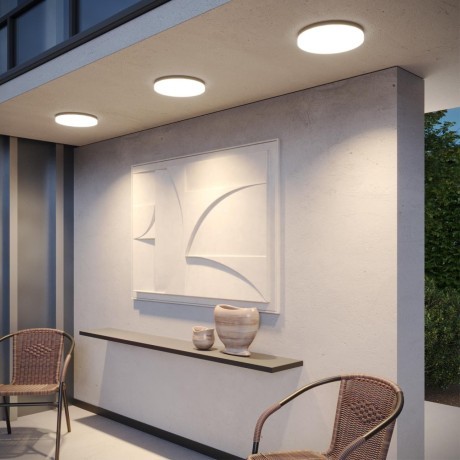 Novotech OPAL STREET 359731 Уличный круглый настенно-потолочный LED-светильник, 30/35/40Вт, макс. 3870Лм, CCT перекл. цветовой температуры внутри корпуса 2700/3200/4000К, угол 120°, CRI90, 180-265В, IP65, черный поликарбонат, диаметр 324 мм, высота 45 мм