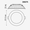 Встраиваемый светильник Novotech 358275 GESSO светодиодный LED 8W
