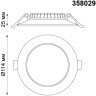 Встраиваемый светильник Novotech 358029 LUNA светодиодный LED 10W