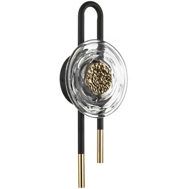 5407/6WL MODERN ODL_EX24 черный/золотой/металл/стекло Бра LED 6W 3000K 688Лм MAGNET