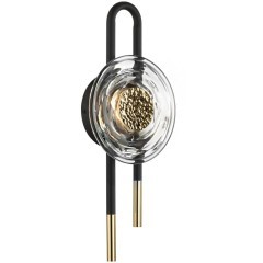 5407/6WL MODERN ODL_EX24 черный/золотой/металл/стекло Бра LED 6W 3000K 688Лм MAGNET