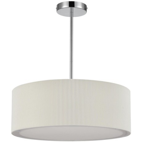 8110/5 MODERNI LN25 хром/белый, металл/текстиль Люстра подвесная E14 5*40W 220V ZIGRISA