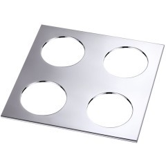 358252 SPOT NT19 287 хром Рамка декоративная к артикулам 357585-357587, 357589, 357909-357910, 37063 METIS