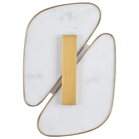 6638/10WL L-VISION ODL_EX24 металл/золотой/искусственный мрамор/акрил Настенный светильник IP20 LED 10W 3000K 220V CHIARA