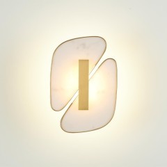 6638/10WL L-VISION ODL_EX24 металл/золотой/искусственный мрамор/акрил Настенный светильник IP20 LED 10W 3000K 220V CHIARA