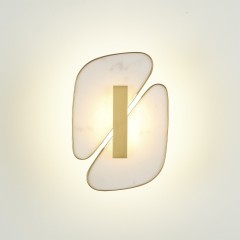 6638/10WL L-VISION ODL_EX24 металл/золотой/искусственный мрамор/акрил Настенный светильник IP20 LED 10W 3000K 220V CHIARA