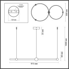 Светильник подвесной LUMION DIEGO 6533/80L