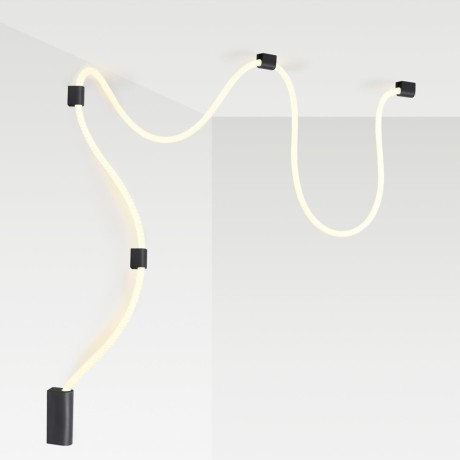 Настенно-потолочный светильник накладной (3 черных крепления в комплекте) LED 30W 1185Лм 4000K Novotech CORDA 4391/30CL