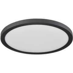 7788/24L Светодиодный тонкий светильник накл/встр. монтажа, датчик движения, мех перекл. цв. температуры, рег. врезного отверстия 24Вт 3000/4000/6500К 1920лм IP44 Sonex NEBULA BLACK