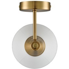 8113/1W MODERNI LN25 латунь/белый, металл/стекло Бра E27 1*60W 220V CORNE