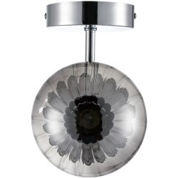 8114/2W MODERNI LN25 хром/дымчатый, металл/стекло Бра G9 30W + E14 40W 220V TAUNA
