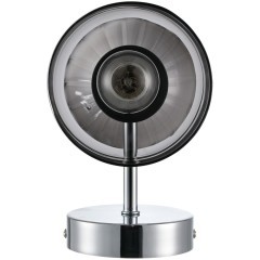 8114/2W MODERNI LN25 хром/дымчатый, металл/стекло Бра G9 30W + E14 40W 220V TAUNA