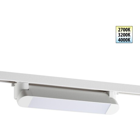 359793 PORT NT25 236 белый Светильник однофазный двухжильный трековый с переключ. цв. температуры IP20 LED 12W 180-265V 2700К/3200К/4000К ITER