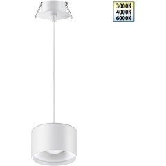 Подвесной светильник цилиндр Novotech 358964 Giro светодиодный LED 12W вниз + 3W вверхW