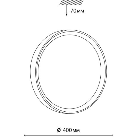 Настенно-потолочный светильник Sonex 7603/DL WOODI IP43 светодиодный LED 48W