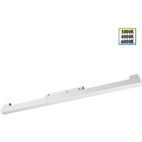 359618 Трековый светильник Novotech SHINO с переключ. цв. темпер. IP20 LED Ra90 Lm900 3000К\4000К\6000К 20W 48V FLUM