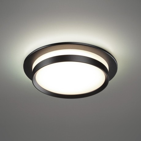 371036 Черный встраиваемый круглый светильник под лампу GX53 макс. 12Вт 220-240V IP20 Novotech LIRIO