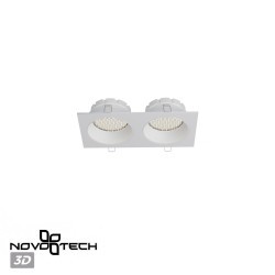 Светильник встраиваемый Novotech WIR IP20 2xGX53 макс 12Вт 220-240V Novotech GEMINI 371007