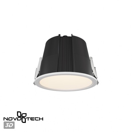 Светильник встраиваемый с переключателем цветовой температуры IP65 LED 10W 3000К\4000К\6000К Novotech LANG 359424