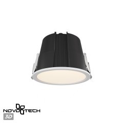 Светильник встраиваемый с переключателем цветовой температуры IP65 LED 10W 3000К\4000К\6000К Novotech LANG 359424